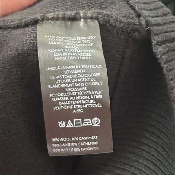 NWT Free People Nocturnal Solid Cashmere Wool Cardigan Button Down Black XS $128 - Picture 9 of 10